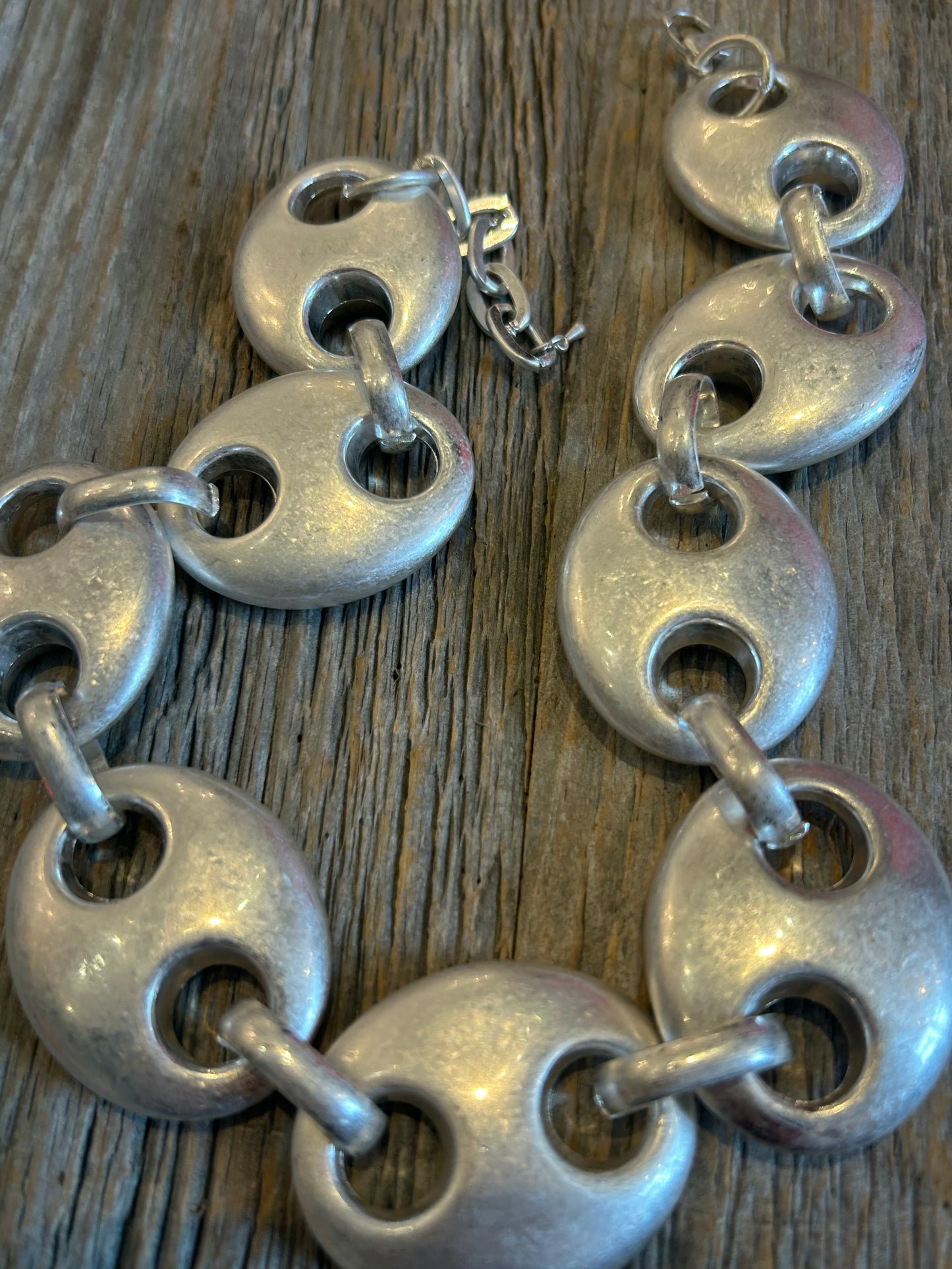 Extra-Large Chucky Statement Necklace - Silver