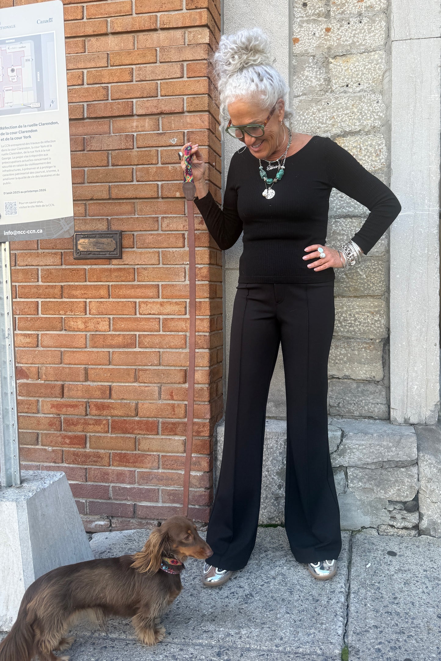 Black Bootcut Ponte Pant