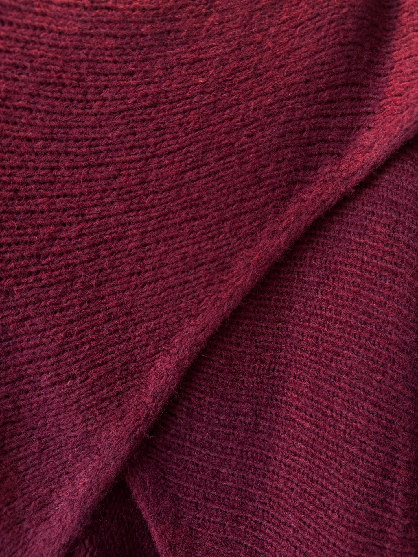 Wide Neck Cross Front Oversized Knit Sweater- RUST