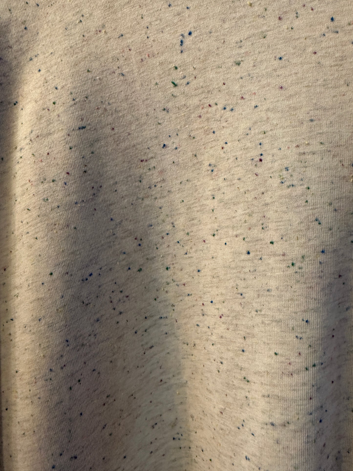 100% Cotton Speckled Oatmeal Relaxed Fit Wide Leg Jumpsuit