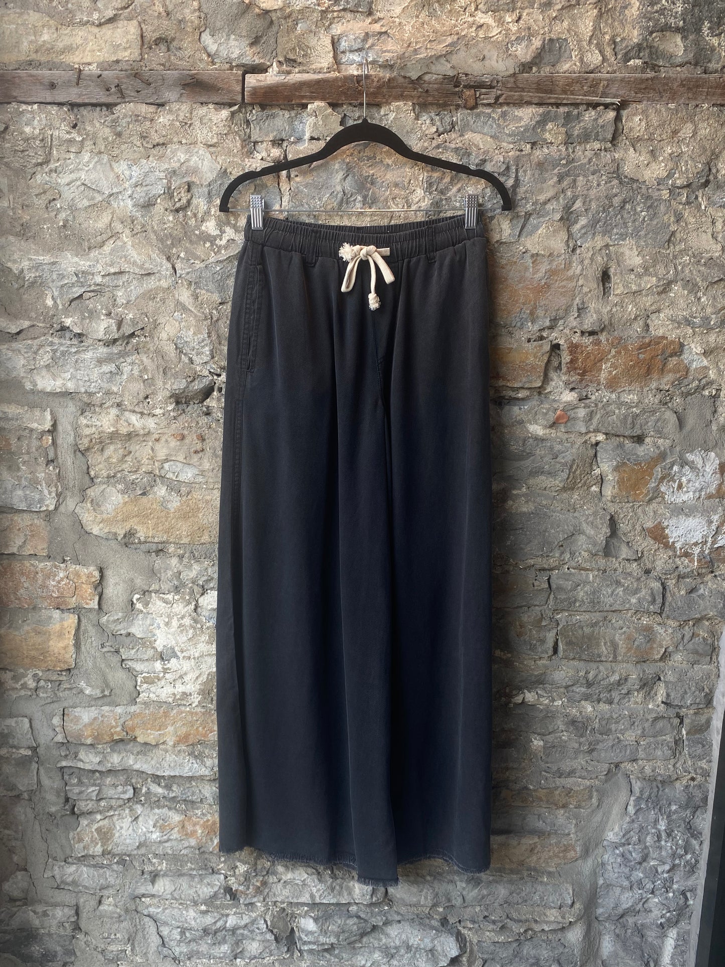 Palazzo Pants With POCKETS- Charcoal Grey