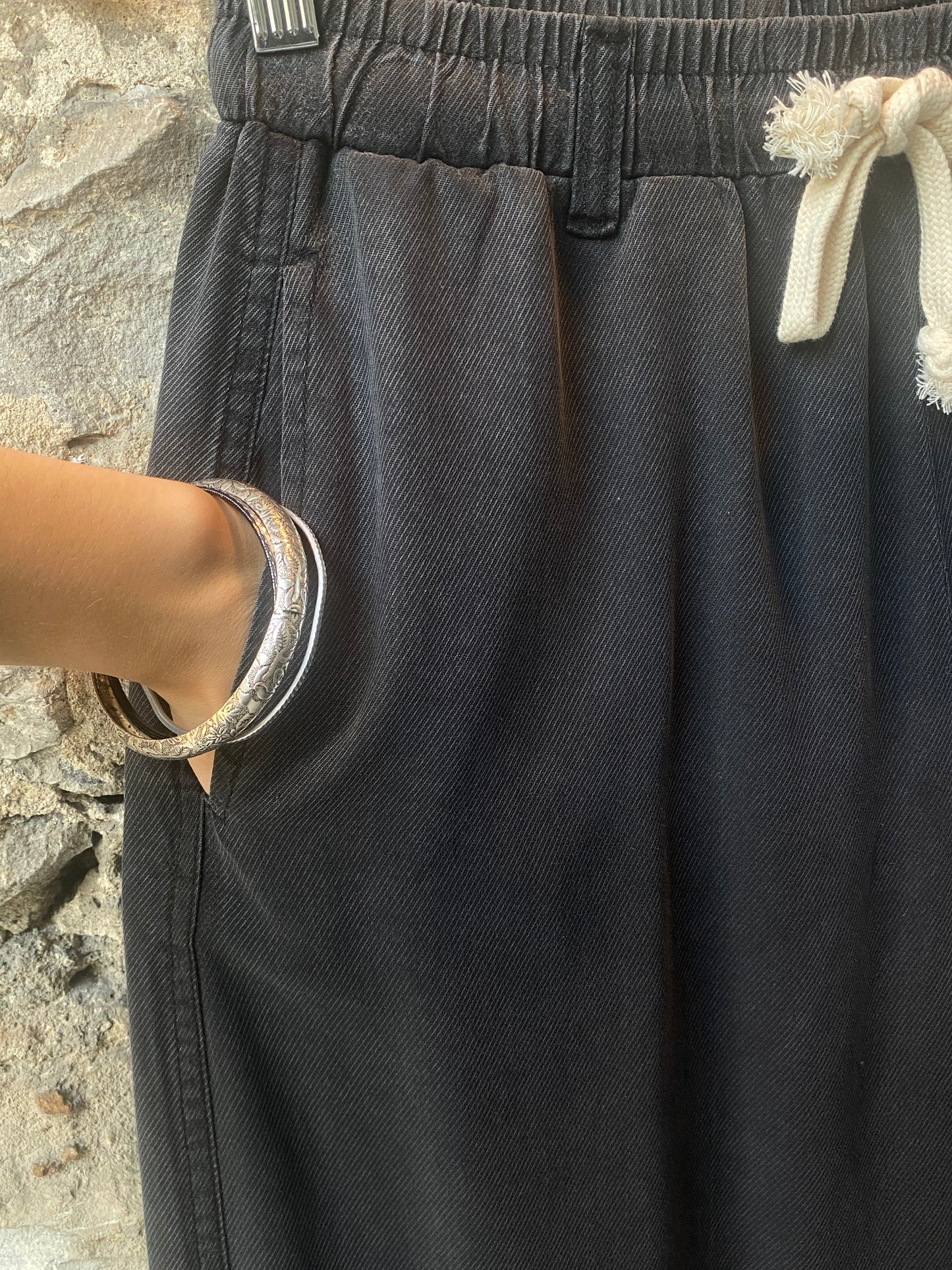 Palazzo Pants With POCKETS- Charcoal Grey