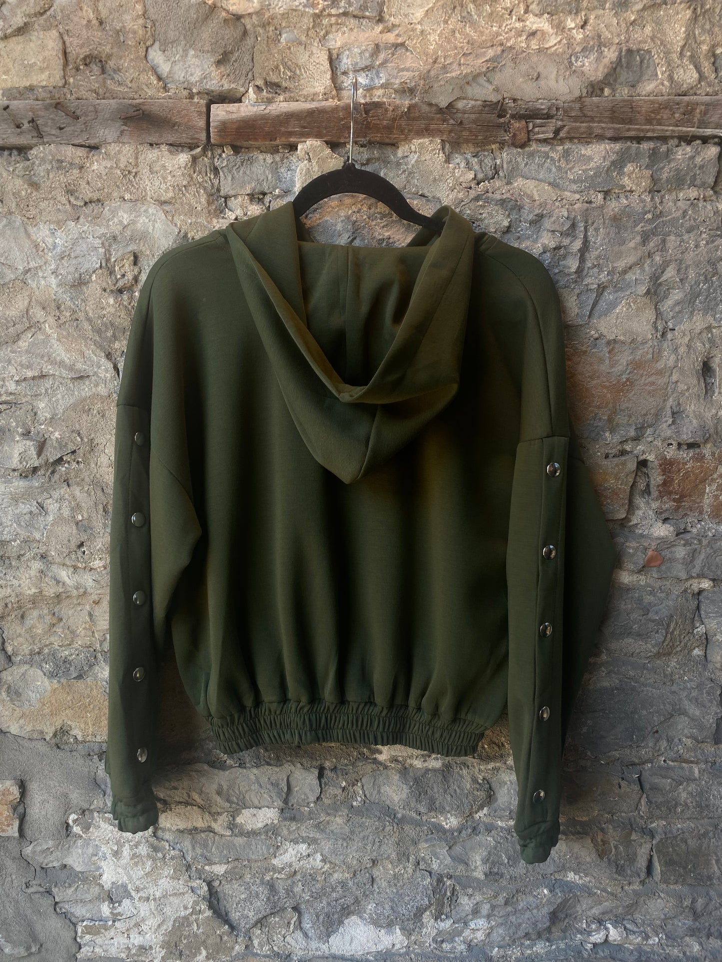 Green Zip-Up Hoody with POCKETS