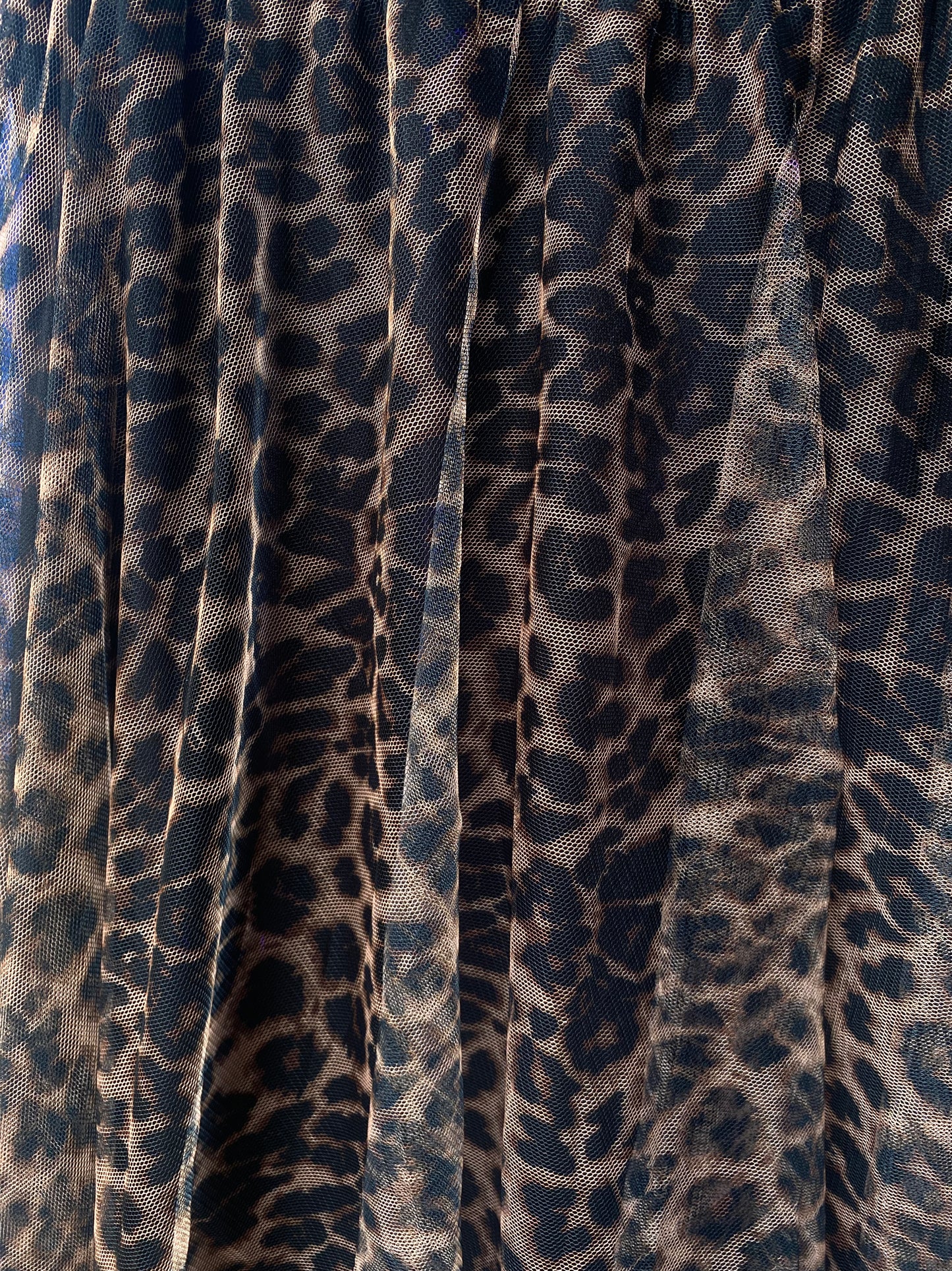 Animal Print Tulle Skirt- BROWN and BLACK