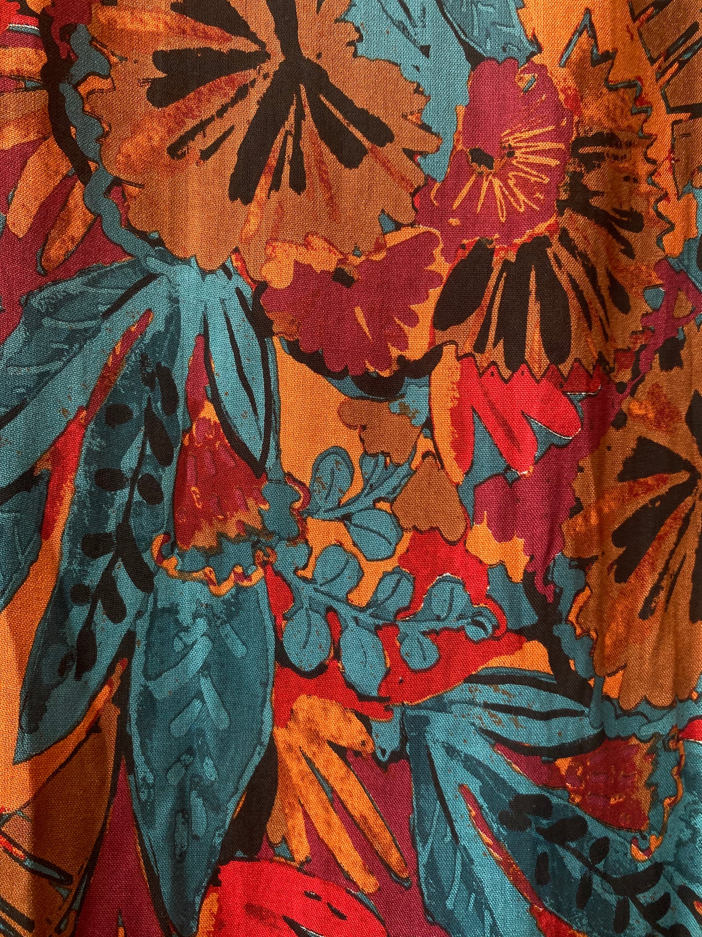Maroon Jungle Print Scarf