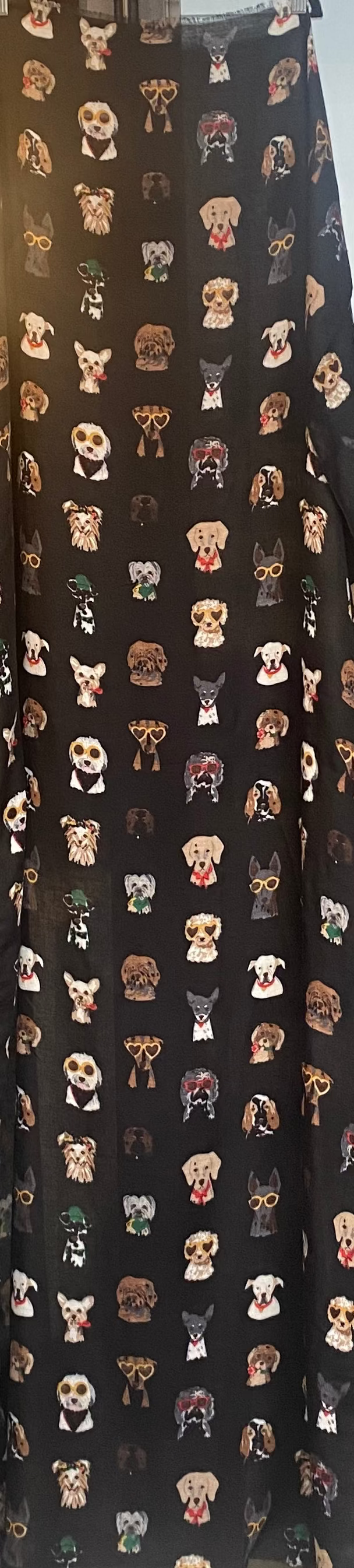 Black Multicolour Dog Scarf