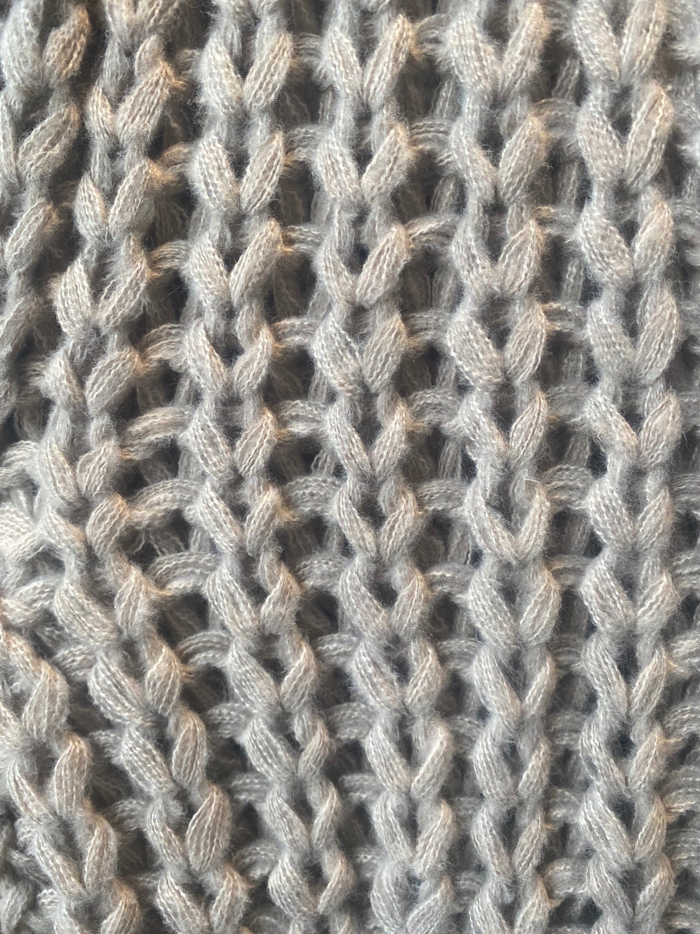 Chunky Loose Knit Cardigan with Gold Buttons