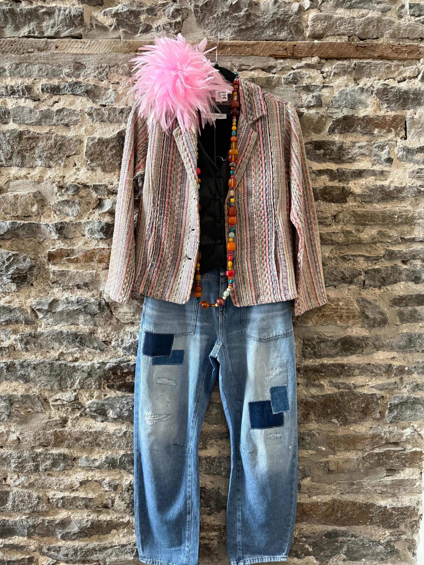 100% Cotton Multicolour Woven Tapestry Jacket Blazer