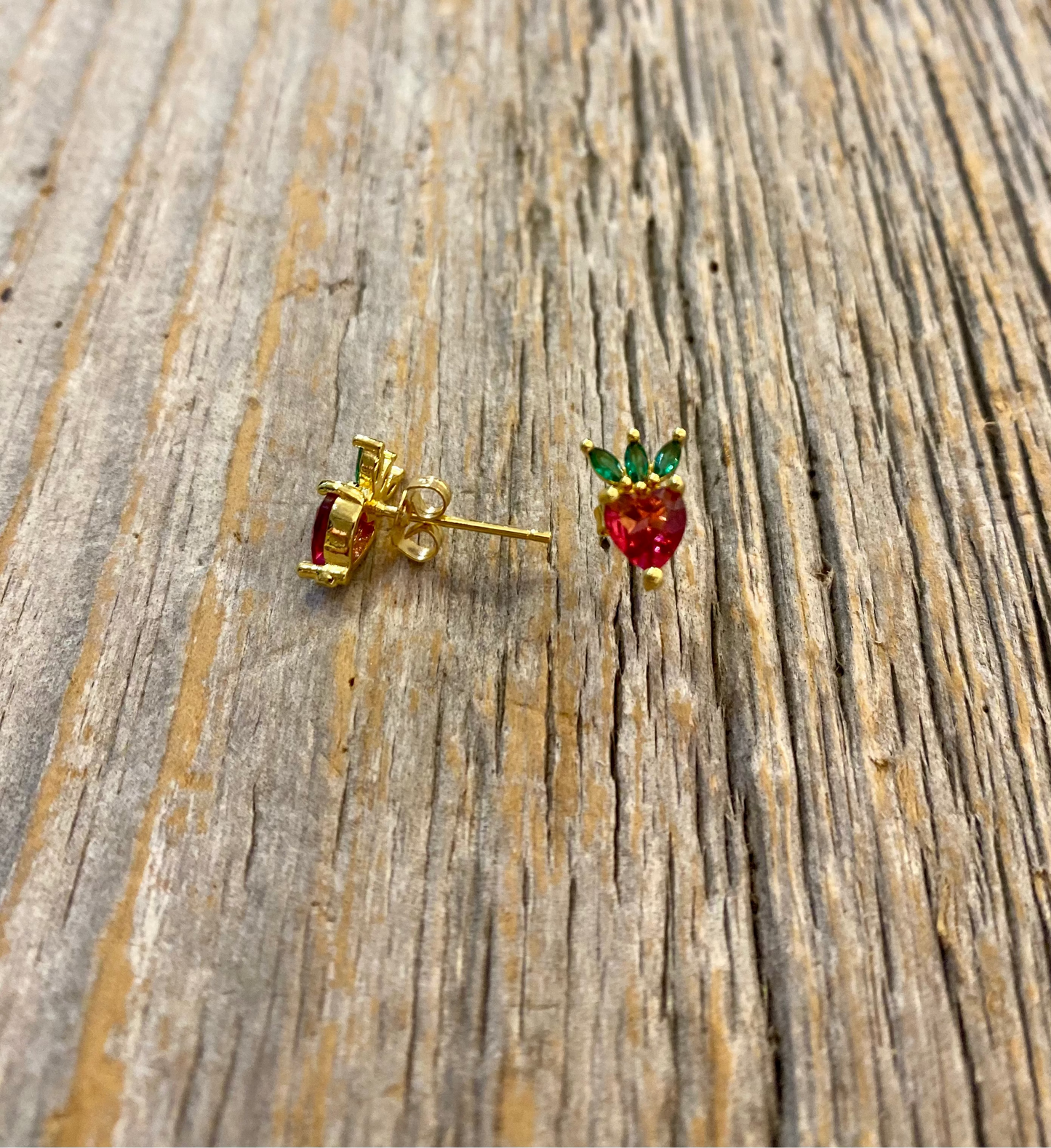 Strawberry Hypoallergenic Stud Earrings