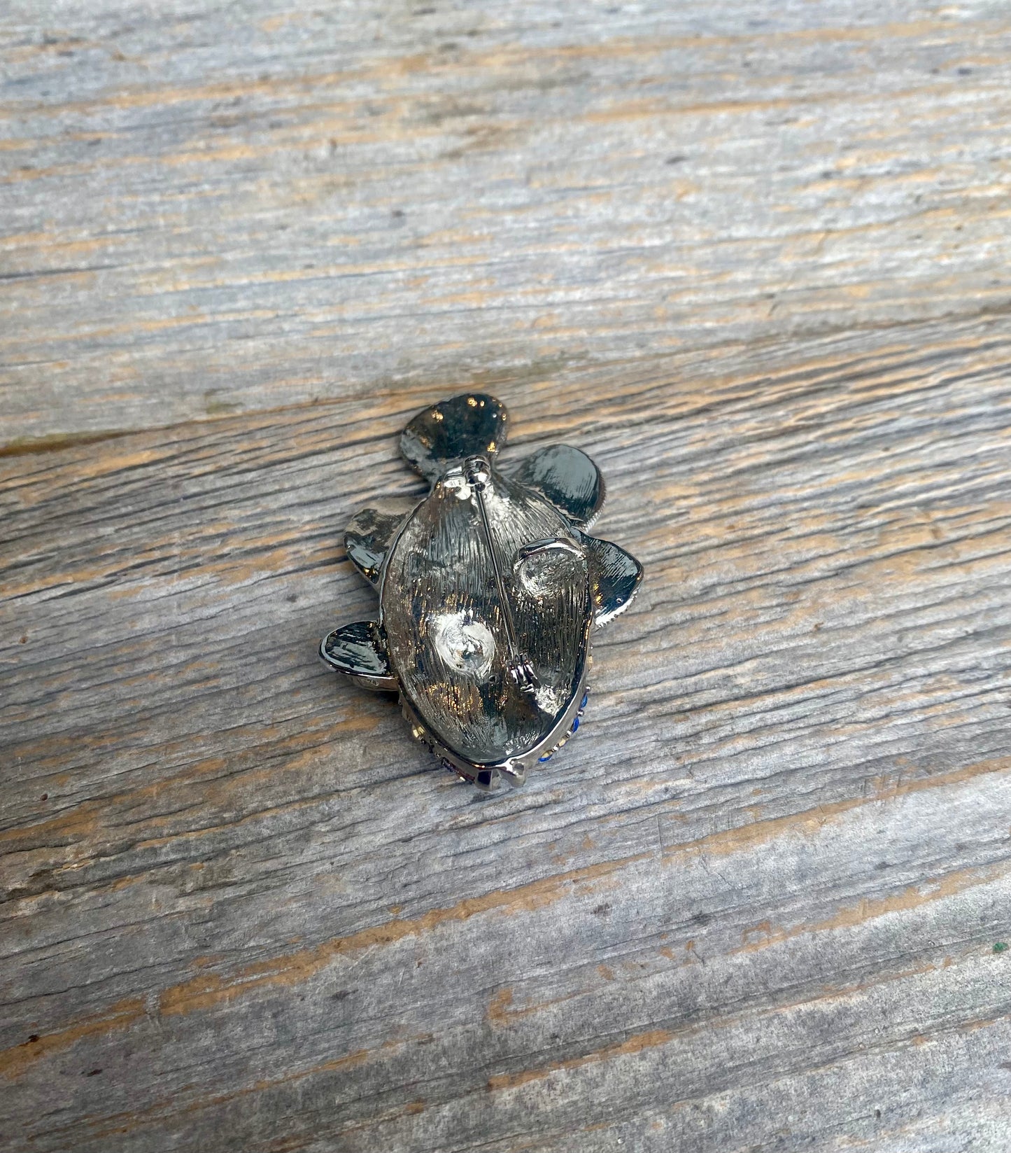 Blue Clown Fish Brooch with Bail
