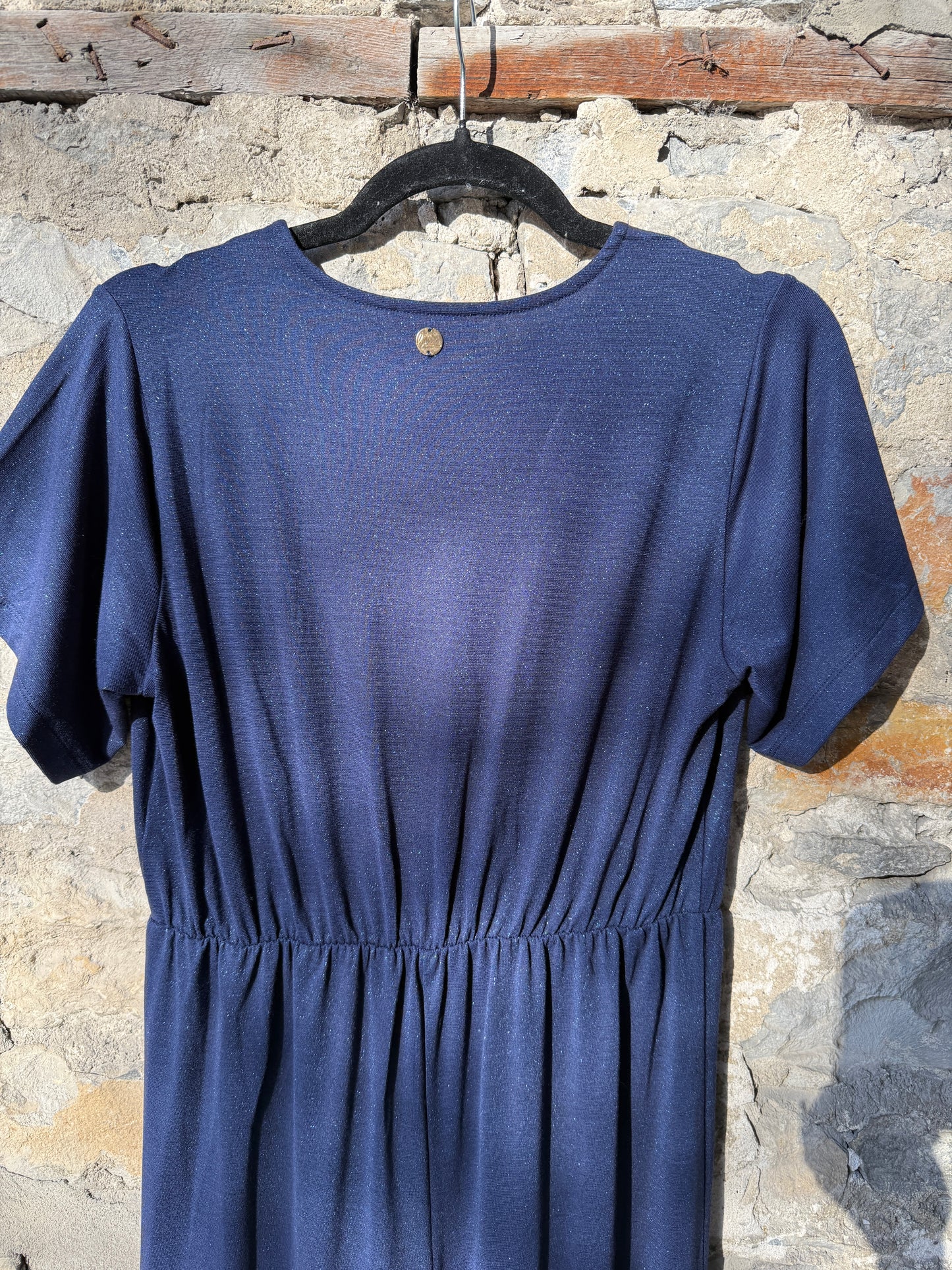 Oversized Denim Jean Shirt Dress - Dark Wash