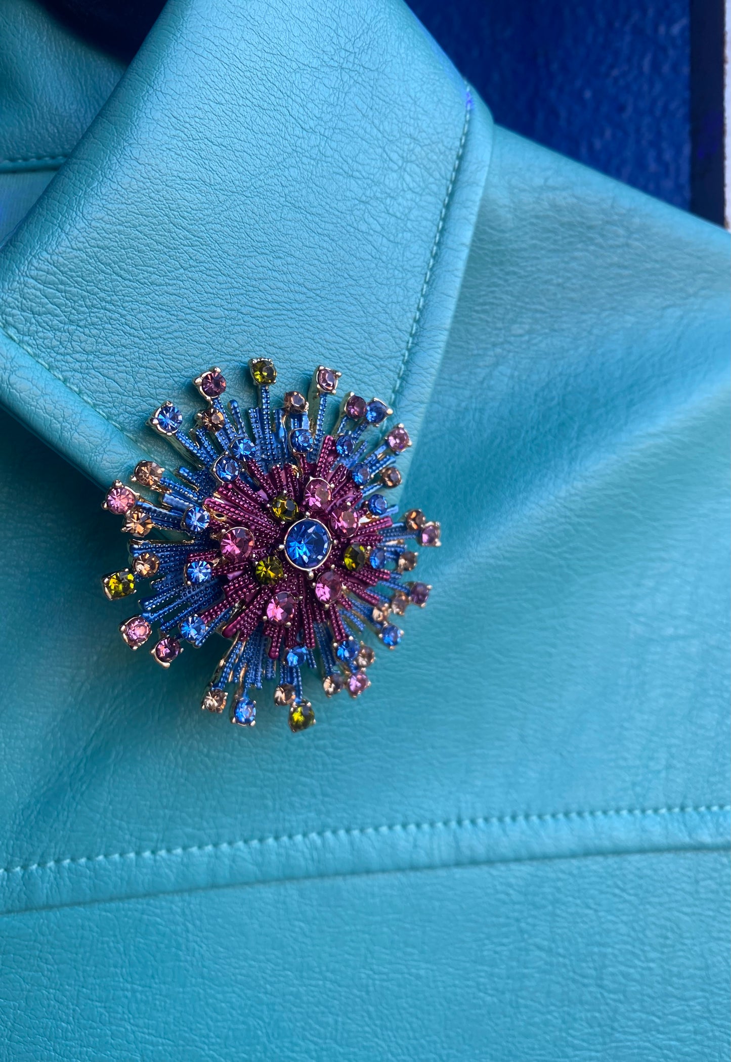 Starburst Magnetic Brooch - PINK, BLUE, GREEN