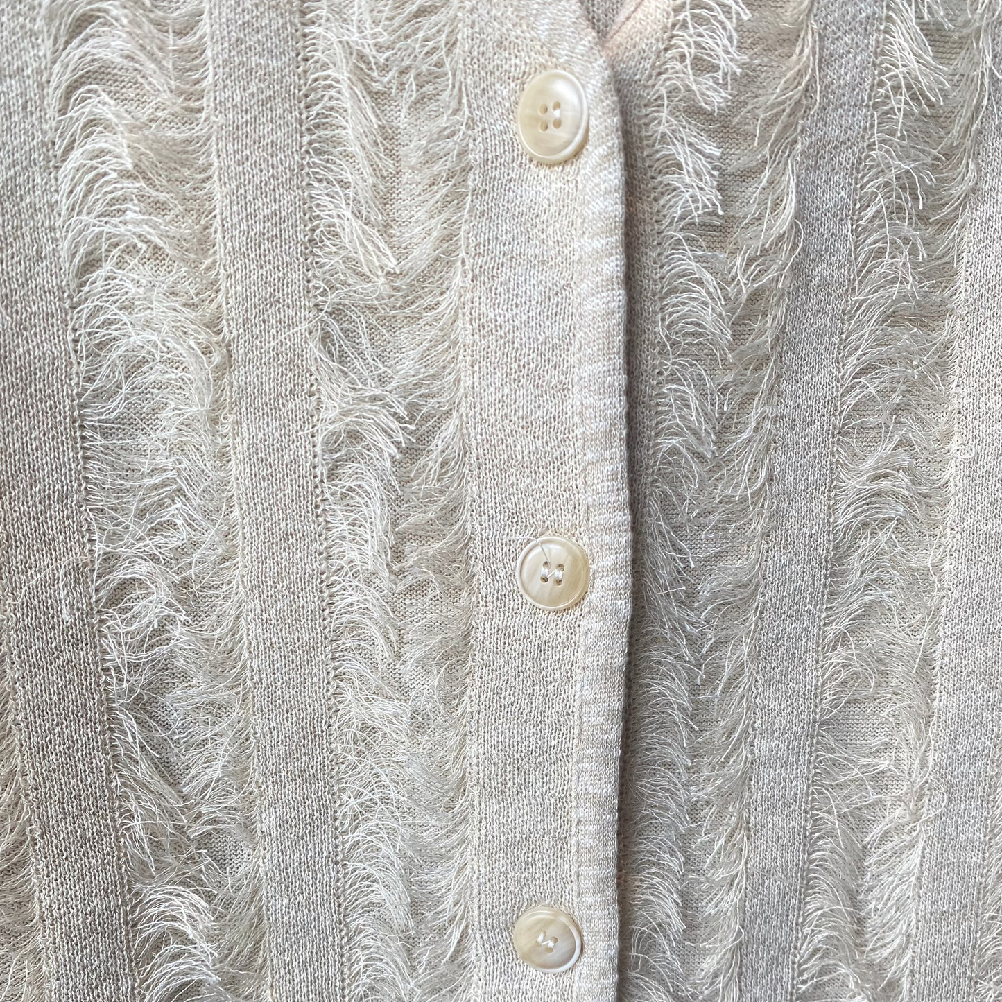 Eyelash Fringe Knit Vest - IVORY