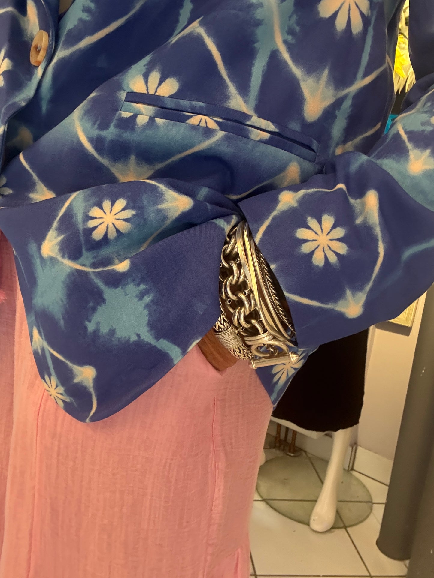 Boho Flounce Summer Flowy Pant with POCKETS -PINK