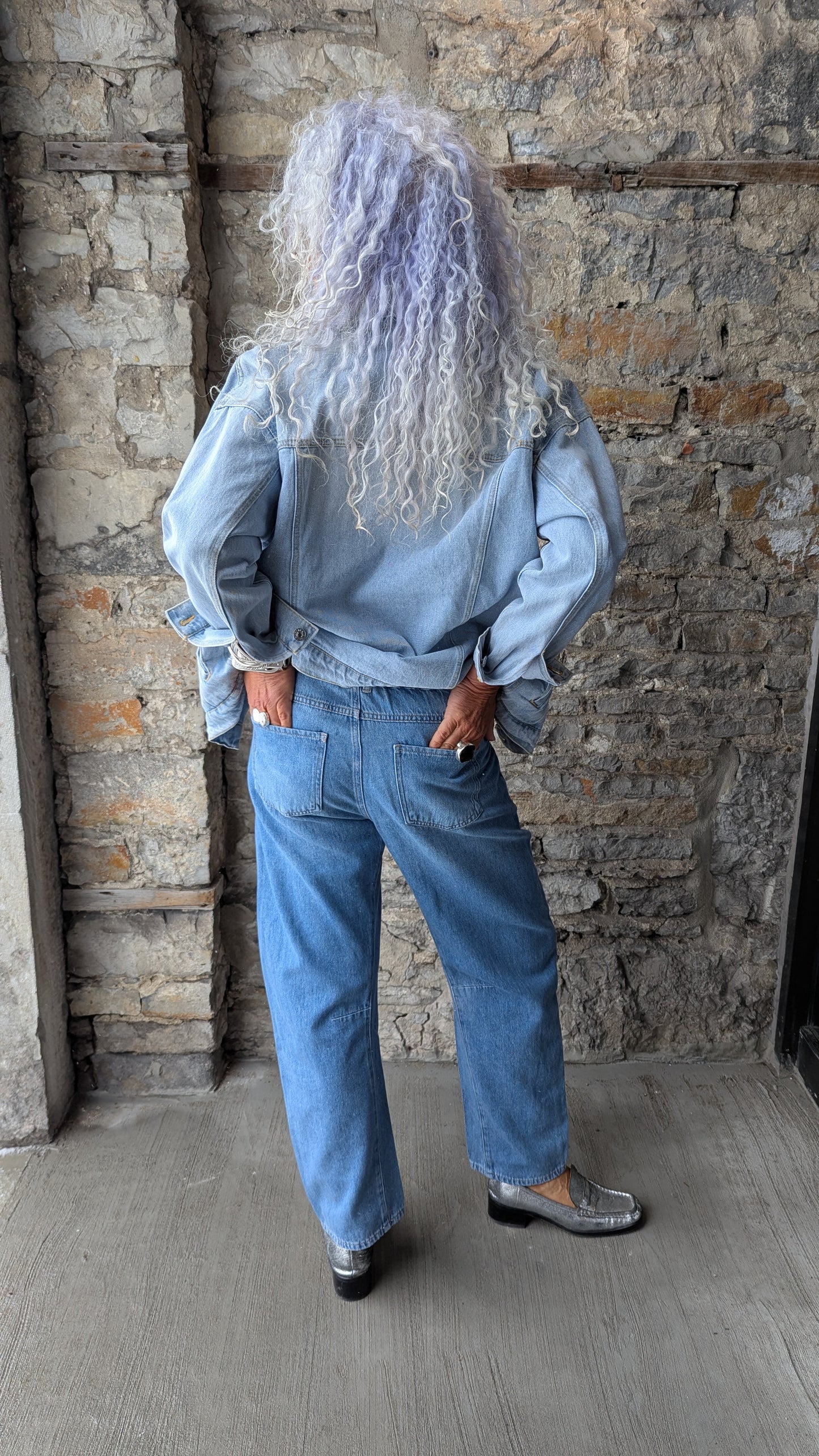 COJ Light wash Arc Style Jeans with Patchwork Detail