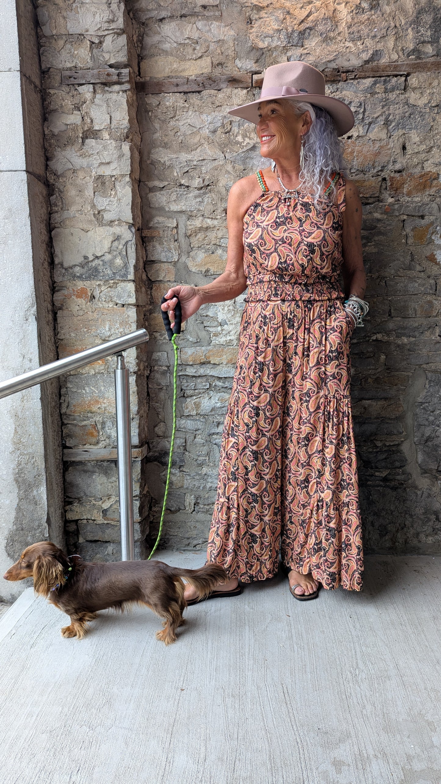 Paisley Boho Flowy Pant WITH POCKETS