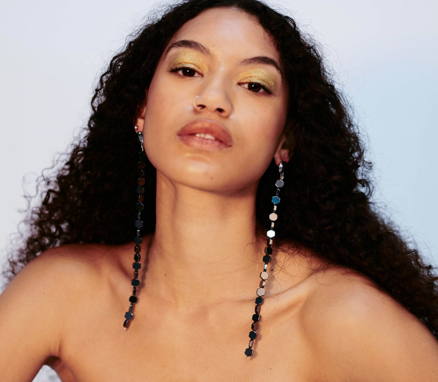 Lightweight Hematite Long Earrings