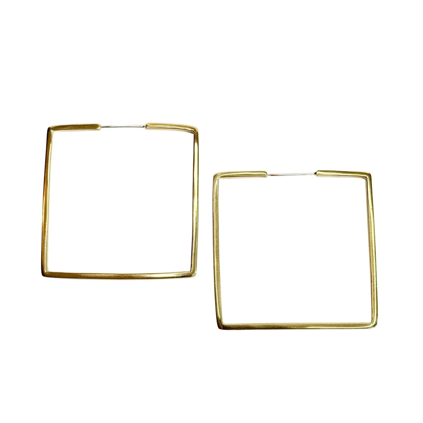 Square Hoop Earrings - GOLD