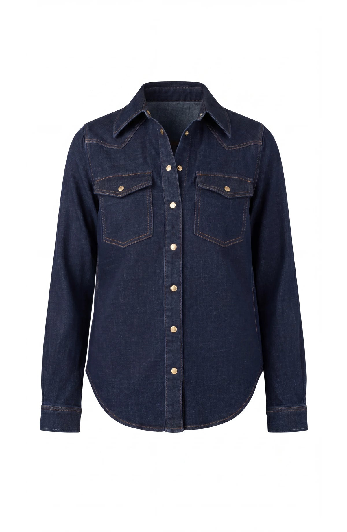 Slim Fit Dark Denim Shirt
