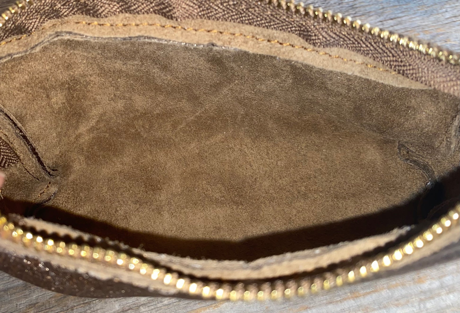 Leather Makeup Travel Pouch