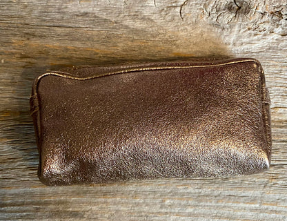 Leather Makeup Travel Pouch