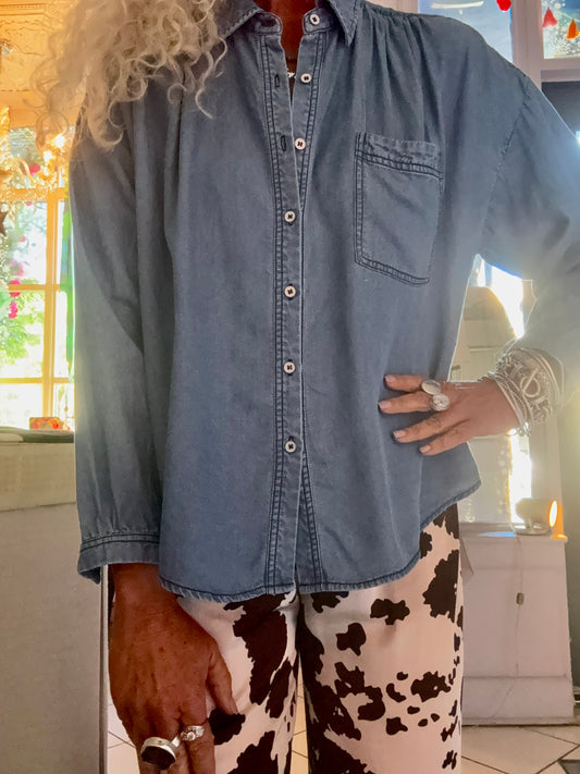 Light Wash Denim Shirt