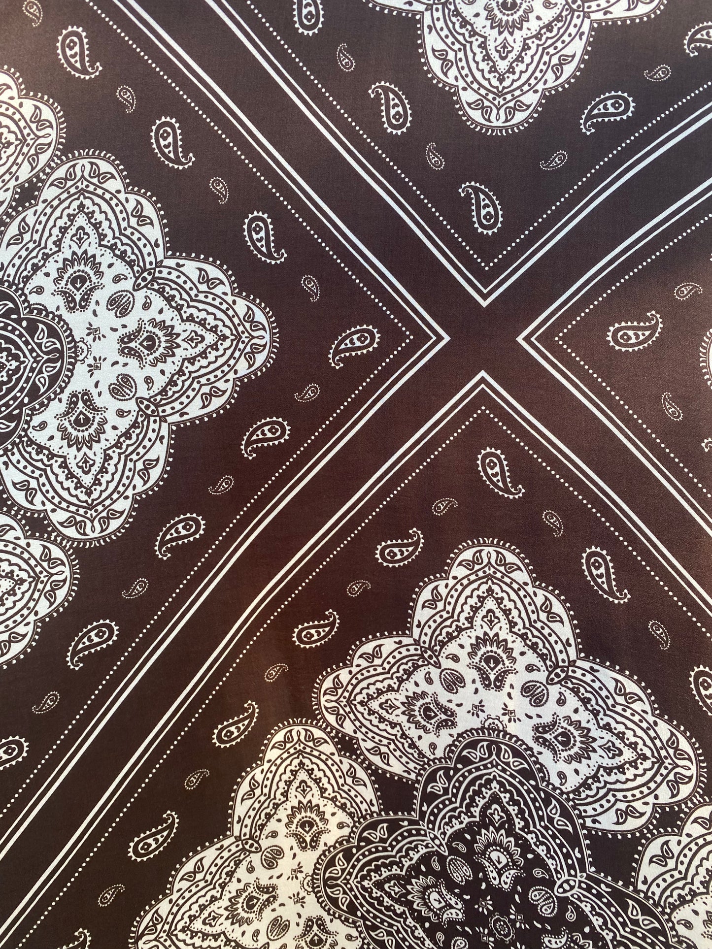 Bandana Print Duster - BROWN