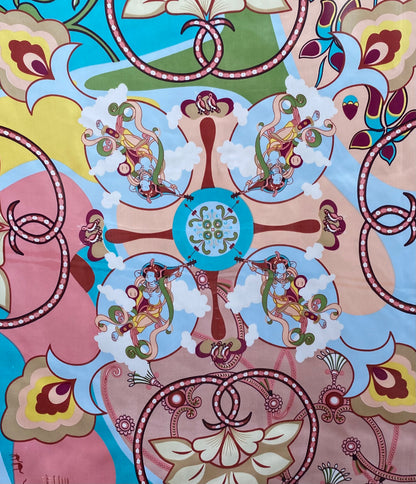 Printed Square Scarf - MULTICOLOUR PRINT