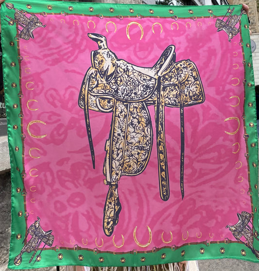 Printed Square Scarf - WESTERN PRINT