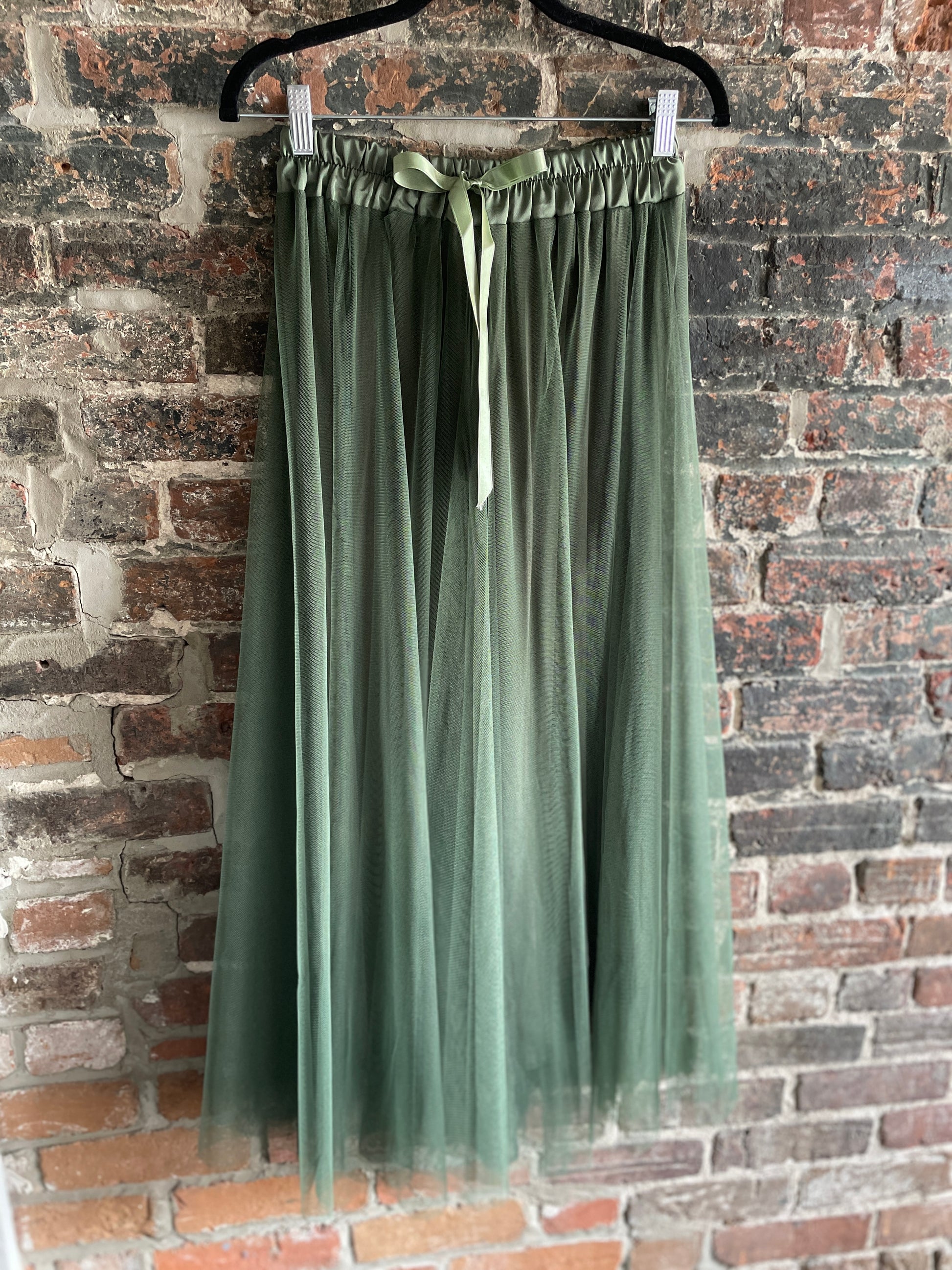 Tulle Skirt - Army Green