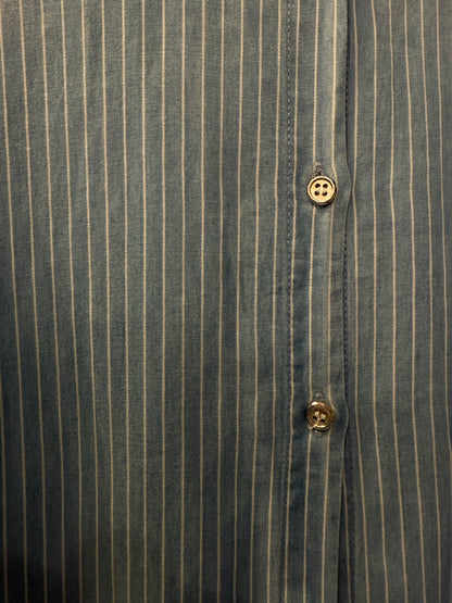 Oversized denim Ombre Pinstripe Shirt