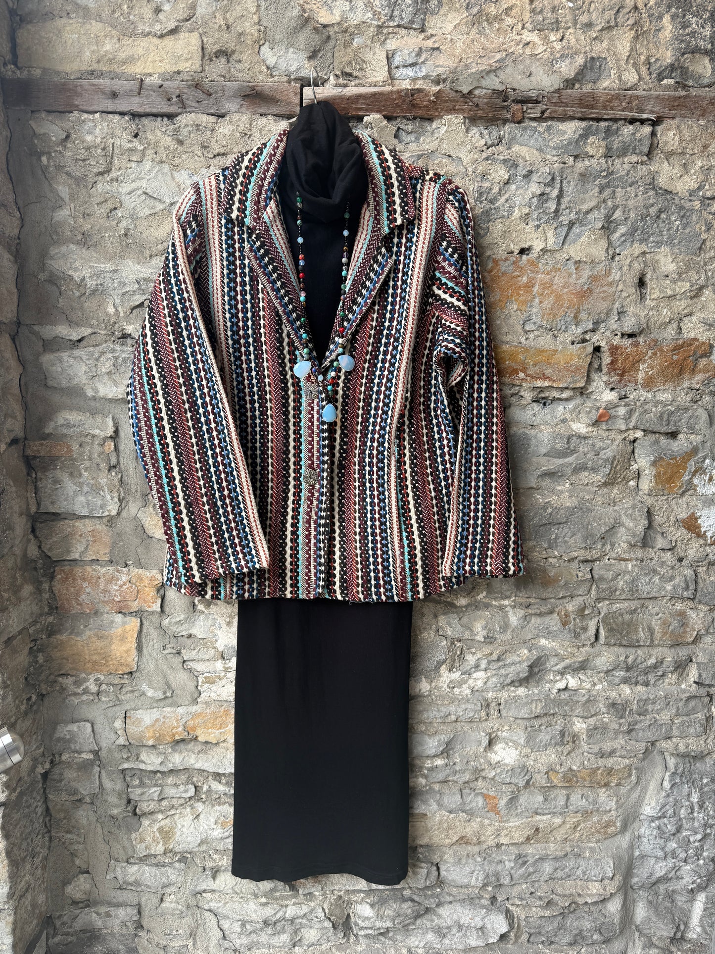 100% Cotton Multicolour Tapestry Blazer