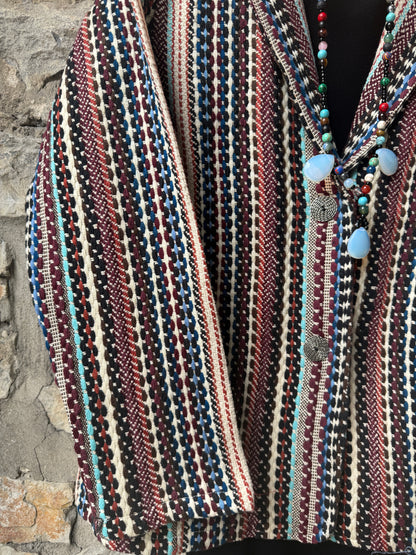 100% Cotton Multicolour Tapestry Blazer