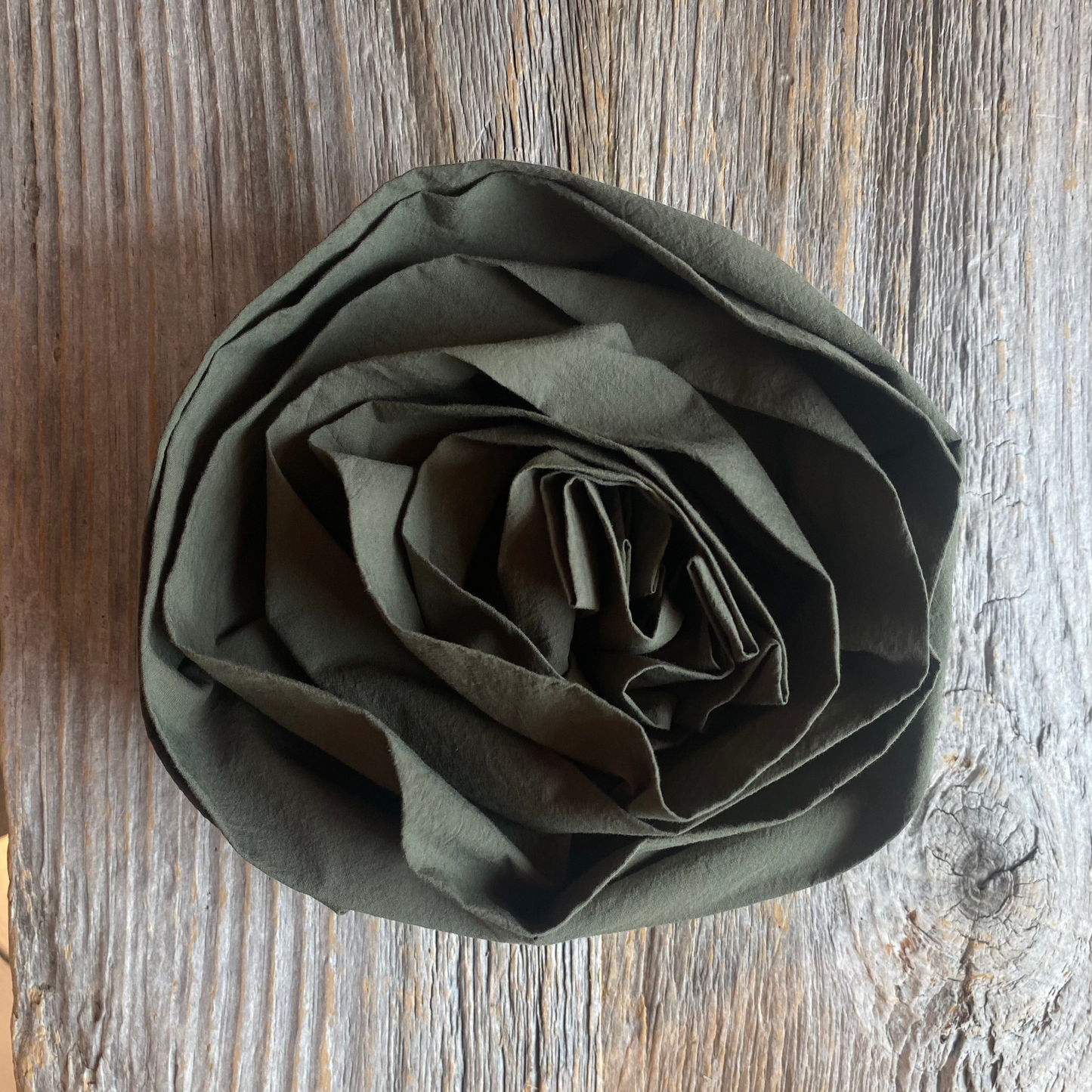 Assorted Handmade 100% Cotton Rosette Flower Brooch BLACK KHAKI NAVY WHITE