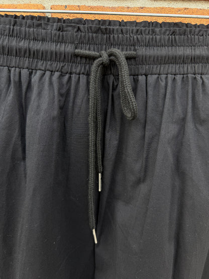 100% Cotton Eyelet Skirt with Pockets- BLACK