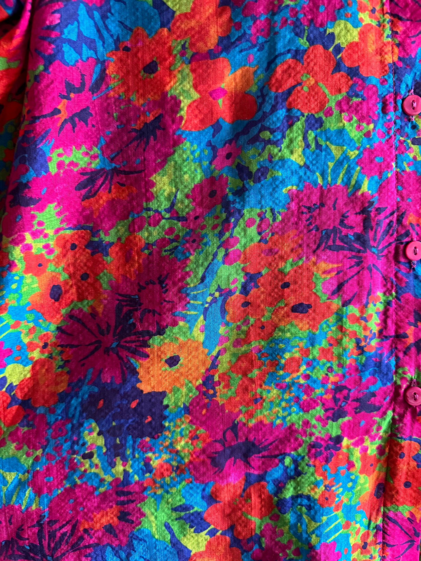 Lightweight Multicoloured Floral Button Up Shirt