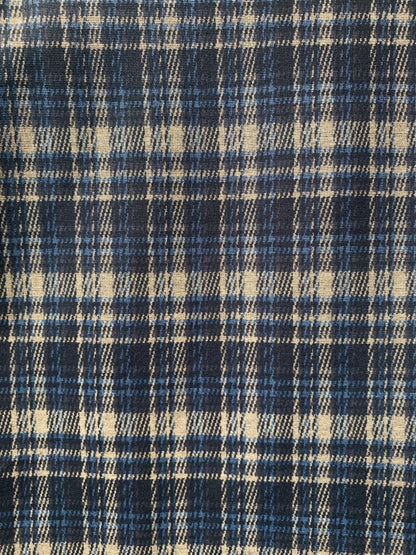 Plaid Wide Leg Cropped Ponte Pants