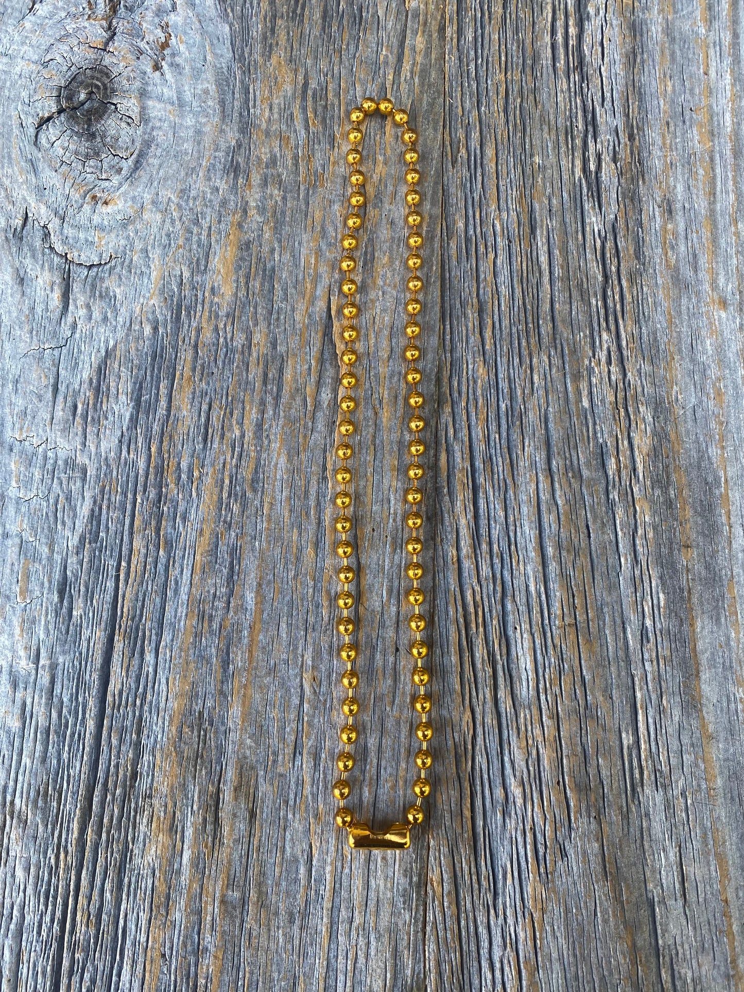 14" Gold ball chain necklace