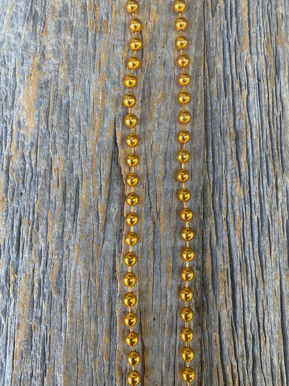 14" Gold ball chain necklace