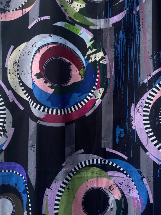 Multicolour Abstract Scarf