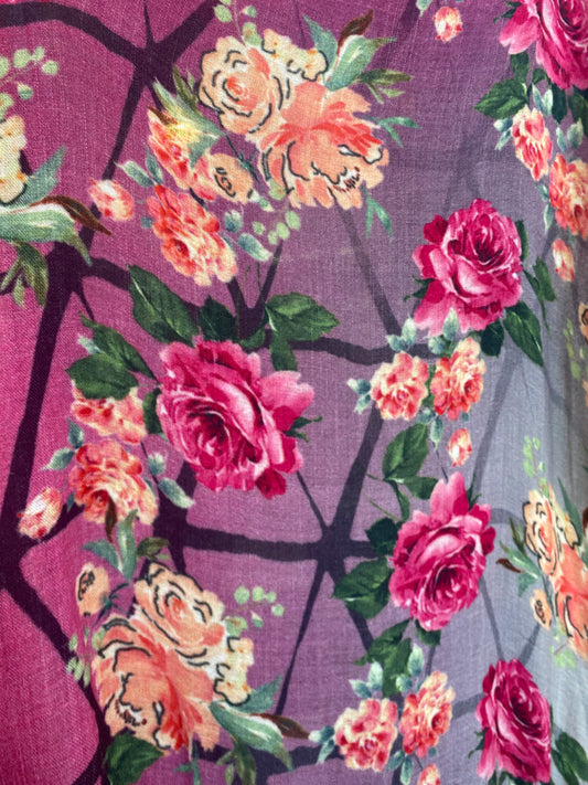 Silk Modal Gradient Garden Scarf
