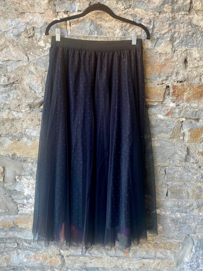 Reversible Multicolour Floral Tulle Skirt