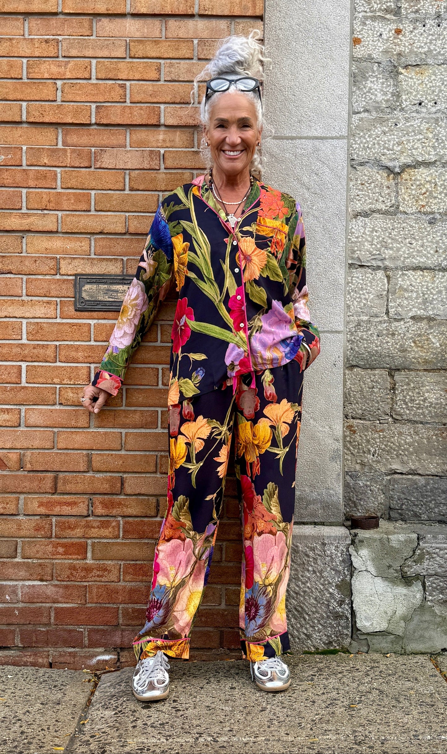 2 PC Light Weight Floral Printed Pyjamas