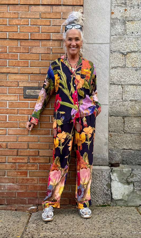 2 PC Light Weight Floral Printed Pyjamas