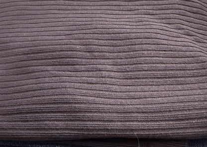 Seamless Ribbed Crew Neck Top - SLATE GREY