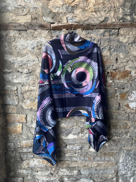 Multicolour Abstract Scarf