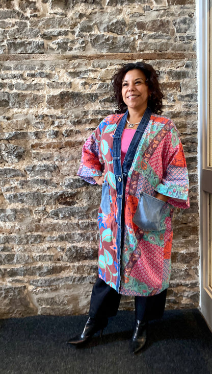 Patchwork Iris by Jenny Parson アートフレーム付き Patchwork Iris by Jenny Parson アートフレーム付き - メルカリ