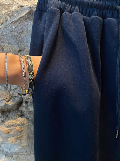 2 PC Navy Lounge Set