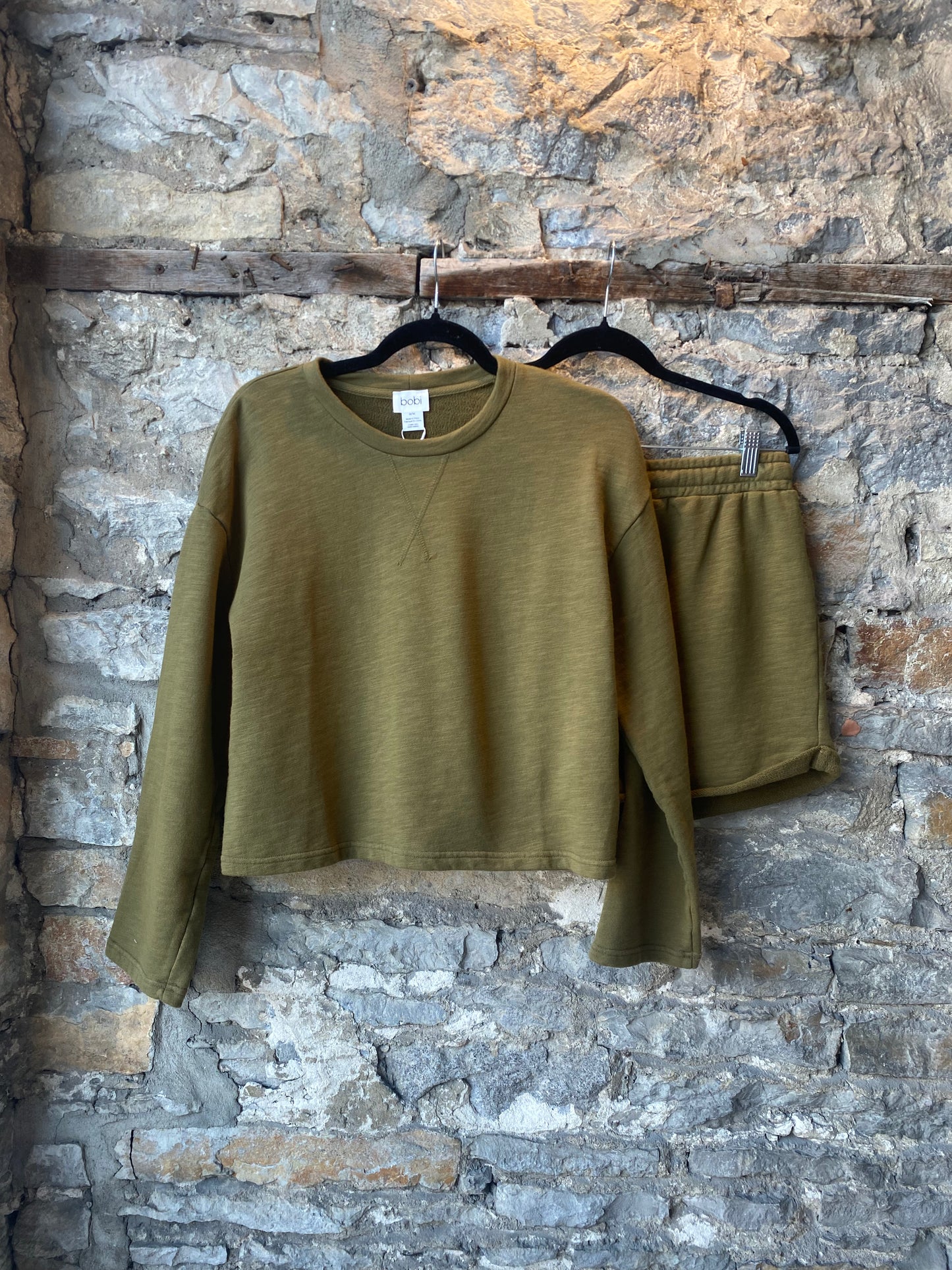 Cotton Sweatpant Short - Dark Olive