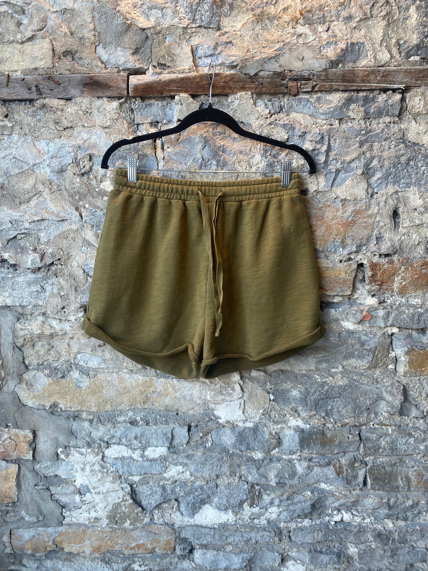 Cotton Sweatpant Short - Dark Olive